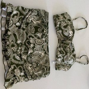 Athena Eddie Bauer Swim Skirt and Bikini Top